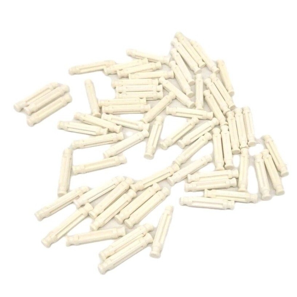K’NEX White Micro Rod Lot 64 Replacement Rods Parts Pieced Knex #90951 Building